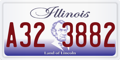 IL license plate A323882