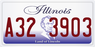 IL license plate A323903