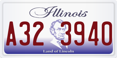 IL license plate A323940