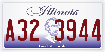 IL license plate A323944