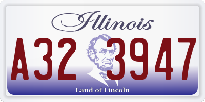 IL license plate A323947