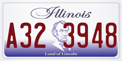IL license plate A323948
