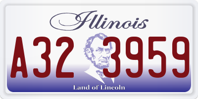 IL license plate A323959