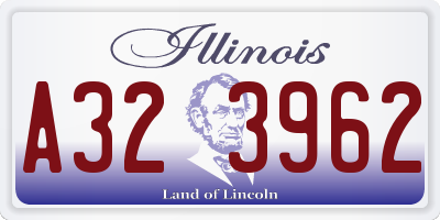 IL license plate A323962