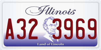 IL license plate A323969