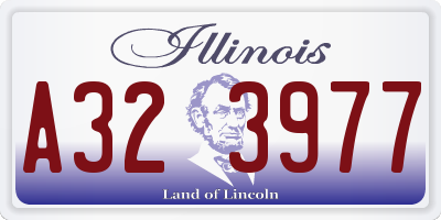 IL license plate A323977
