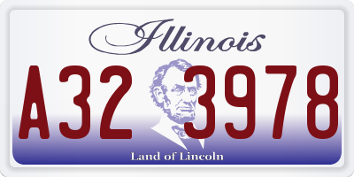 IL license plate A323978