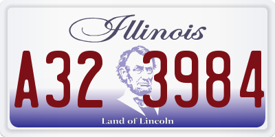 IL license plate A323984