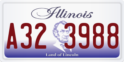 IL license plate A323988