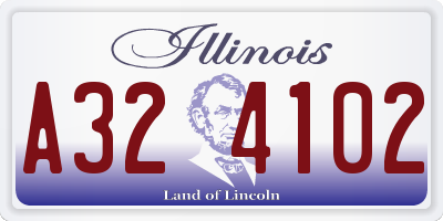 IL license plate A324102