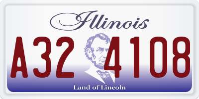 IL license plate A324108