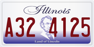 IL license plate A324125