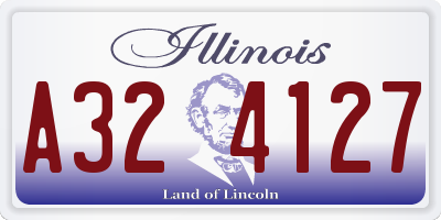 IL license plate A324127