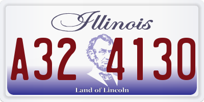 IL license plate A324130