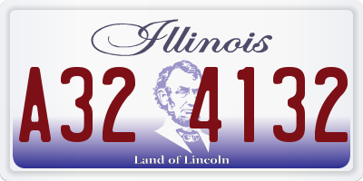 IL license plate A324132