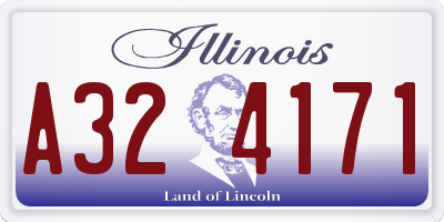 IL license plate A324171