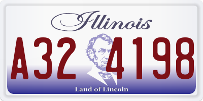IL license plate A324198