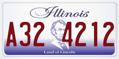 IL license plate A324212