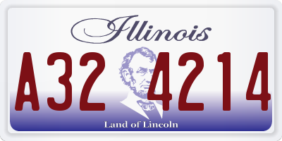 IL license plate A324214