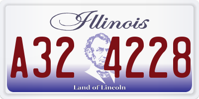 IL license plate A324228