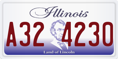 IL license plate A324230
