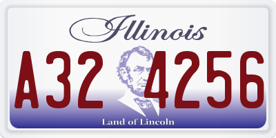 IL license plate A324256