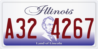 IL license plate A324267
