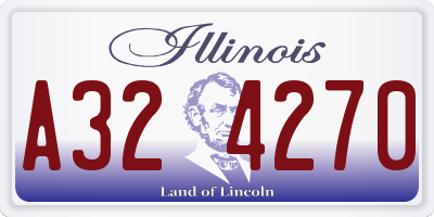IL license plate A324270