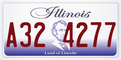 IL license plate A324277