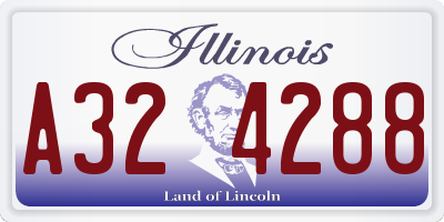 IL license plate A324288