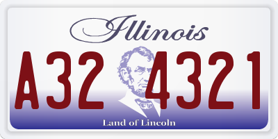 IL license plate A324321