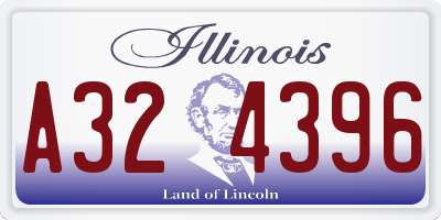 IL license plate A324396