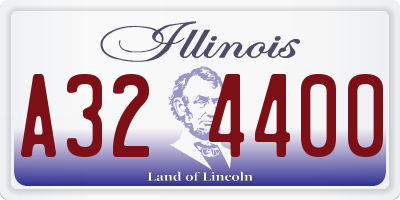 IL license plate A324400