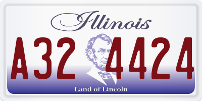 IL license plate A324424