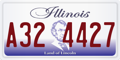 IL license plate A324427