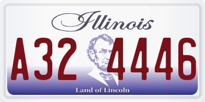 IL license plate A324446