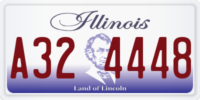 IL license plate A324448