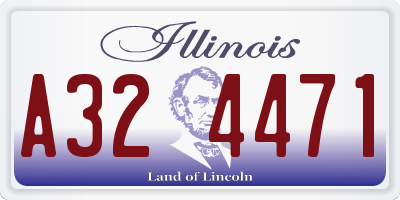 IL license plate A324471