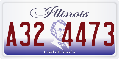 IL license plate A324473