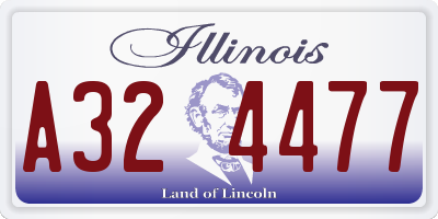 IL license plate A324477