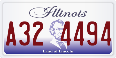 IL license plate A324494