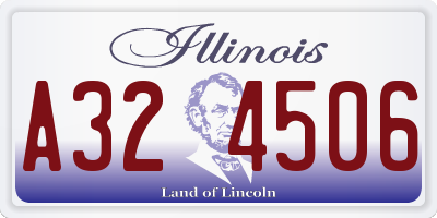 IL license plate A324506