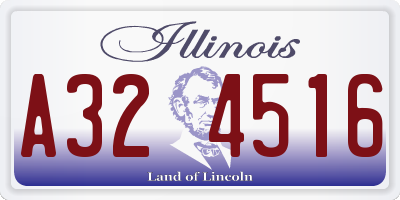 IL license plate A324516