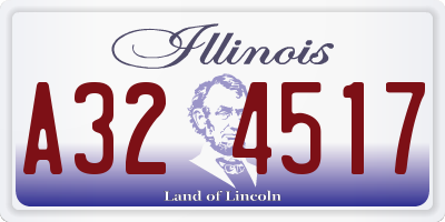 IL license plate A324517