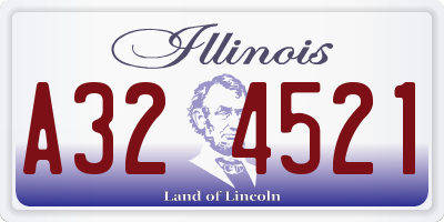 IL license plate A324521