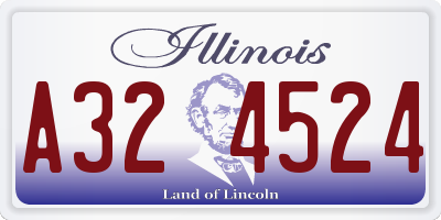 IL license plate A324524