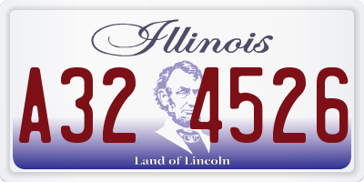 IL license plate A324526