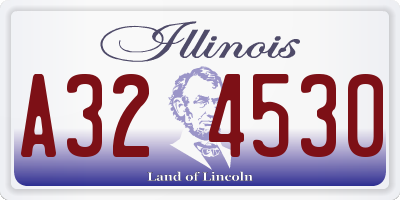 IL license plate A324530