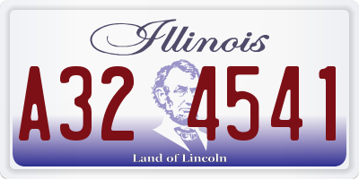 IL license plate A324541