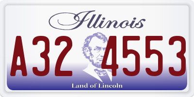 IL license plate A324553